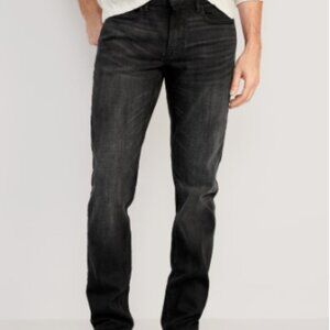 Old Navy Men's Straight Leg Black Jeans 36 x 31